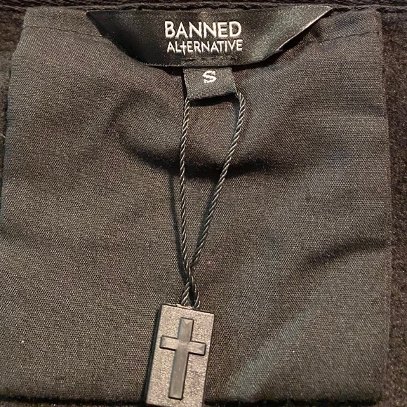 Women’s | Banned Alternative | Zip Up Hoodie | Black & Red | S (6) - Picture 14 of 16